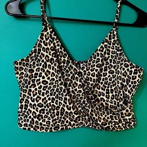 Leopard Halter Top